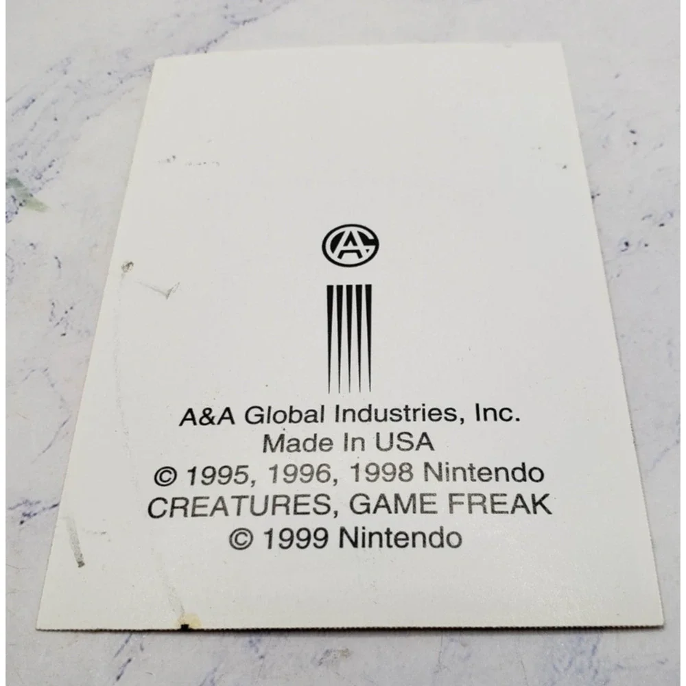 1999 Pokemon Sticker Ninetales A&A Global Vending Machine Pocket Monsters